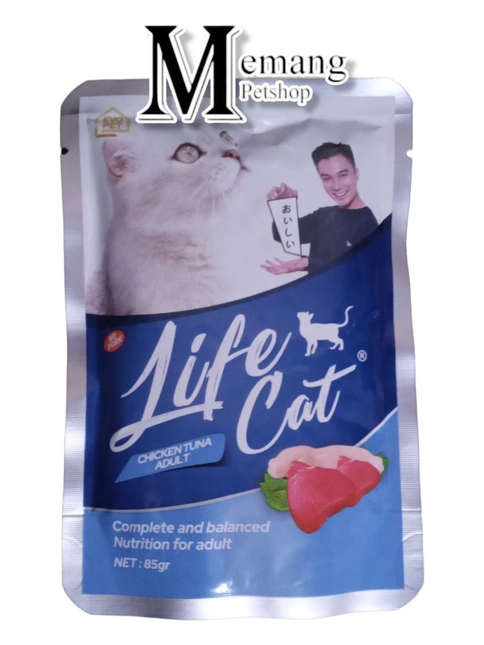 Life Cat Pouch 85gram Adult Chicken Tuna - Makanan Kucing