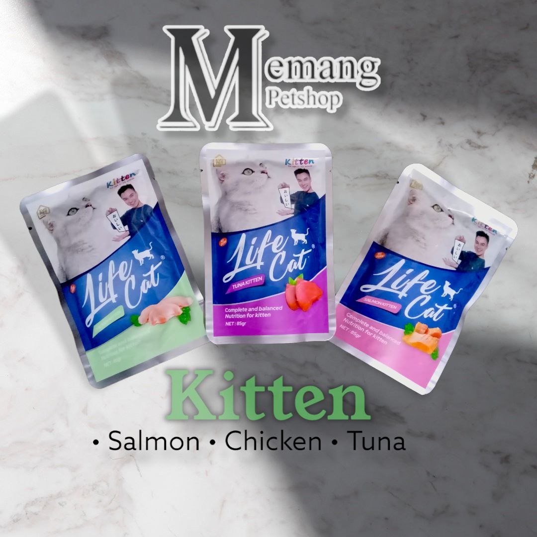 Life Cat Kitten Pouch 85gram Sachet - Makanan Anak Kucing Basah - Kitten Food
