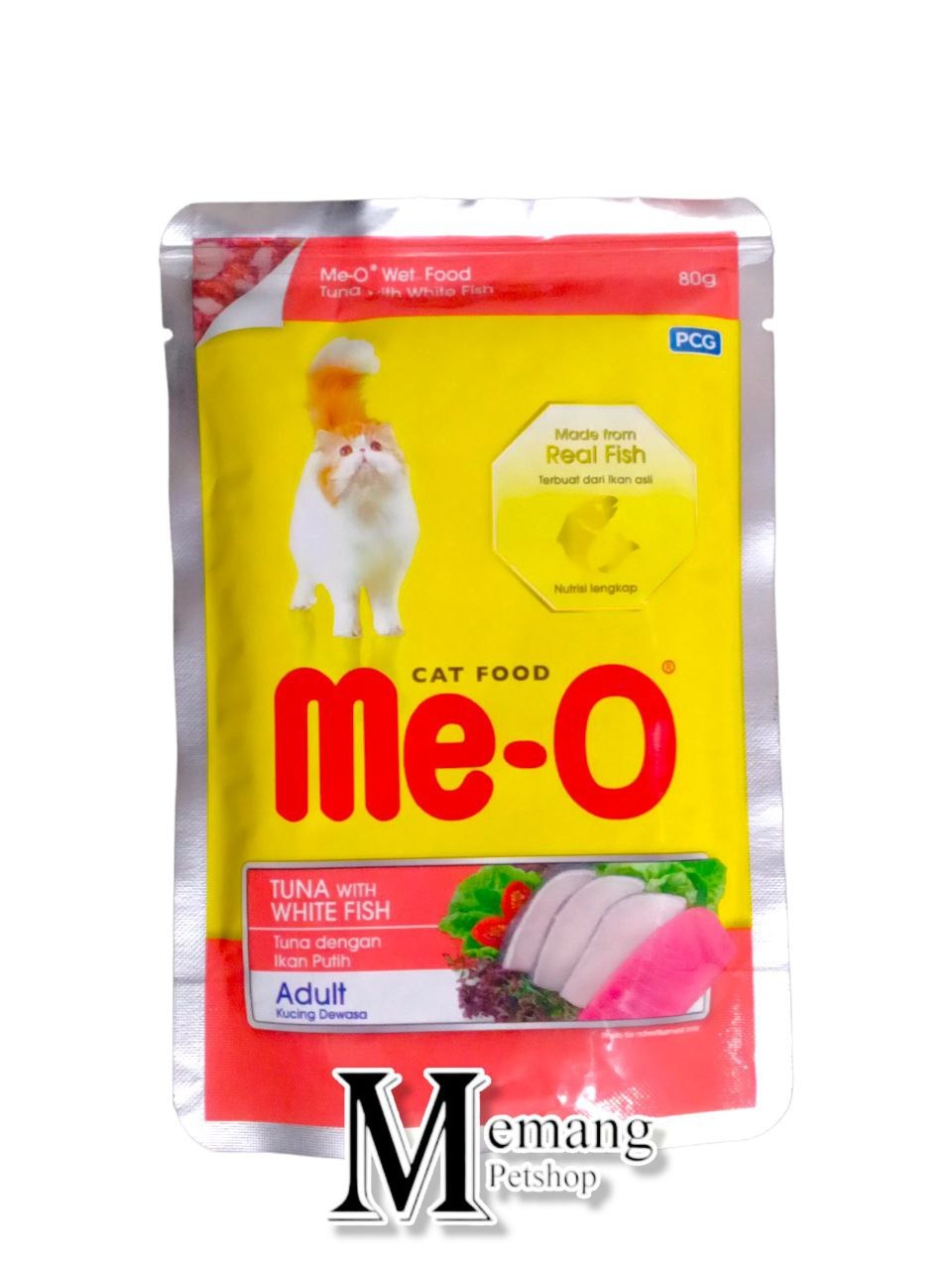 Me-O Adult Pouch 80gram Sachet - Makanan Kucing Basah - Cat Wet Food