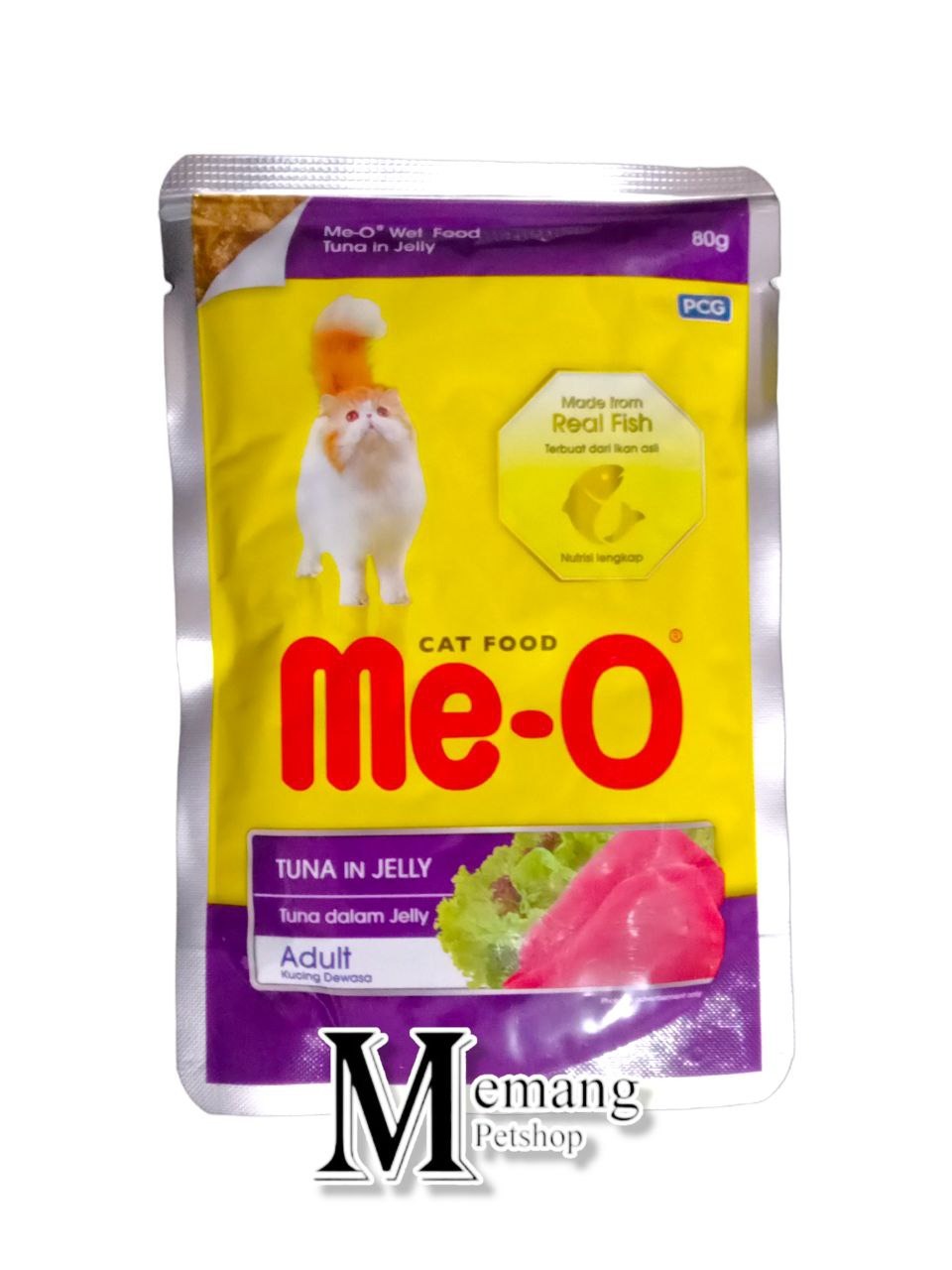 Me-O Adult Pouch 80gram Sachet - Makanan Kucing Basah - Cat Wet Food