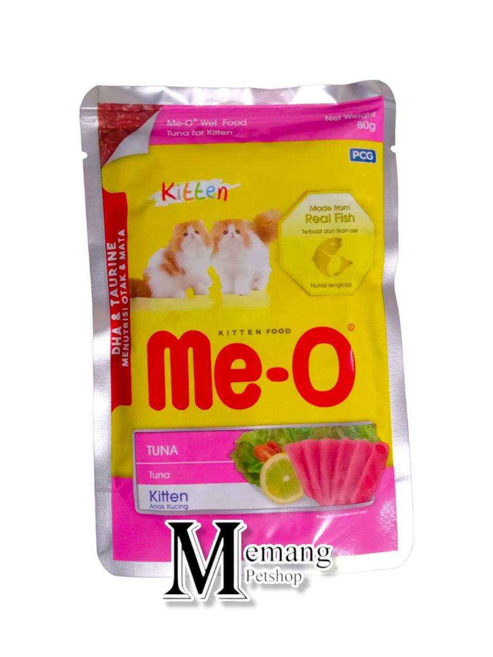 Me-O Kitten Pouch 80gram Sachet - Makanan Anak Kucing Basah - Kitten Wet Food