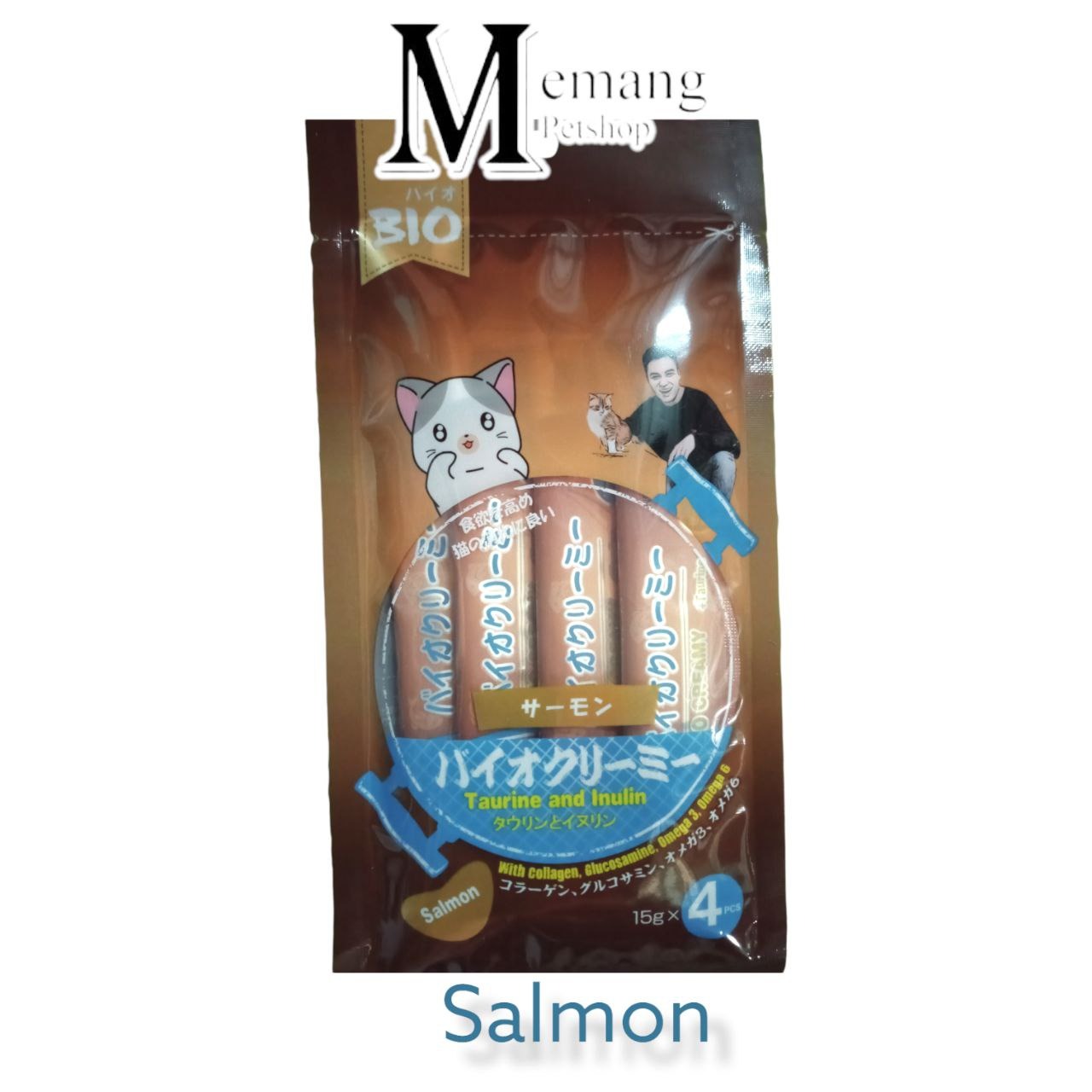 Bio Creamy Treats Isi 4 - Liquid Cat Snack - Cemilan Kucing