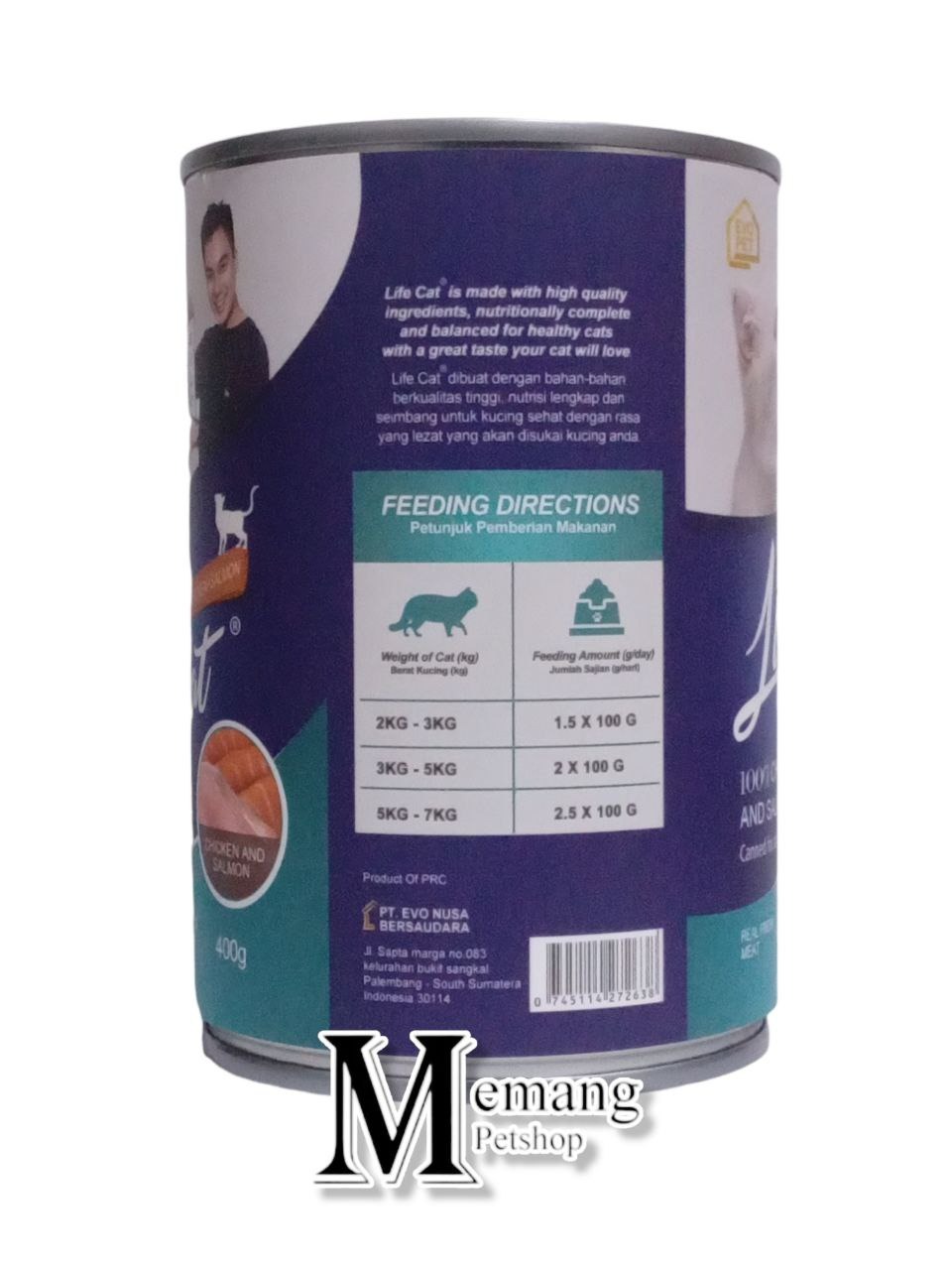 Life Cat Kaleng 400gram Adult Salmon Chicken - Makanan Kucing