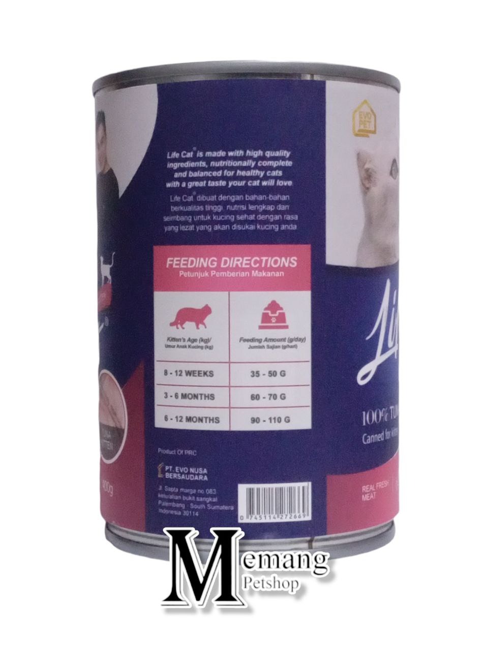 Life Cat Kaleng 400gram Kitten Tuna - Makanan Kucing