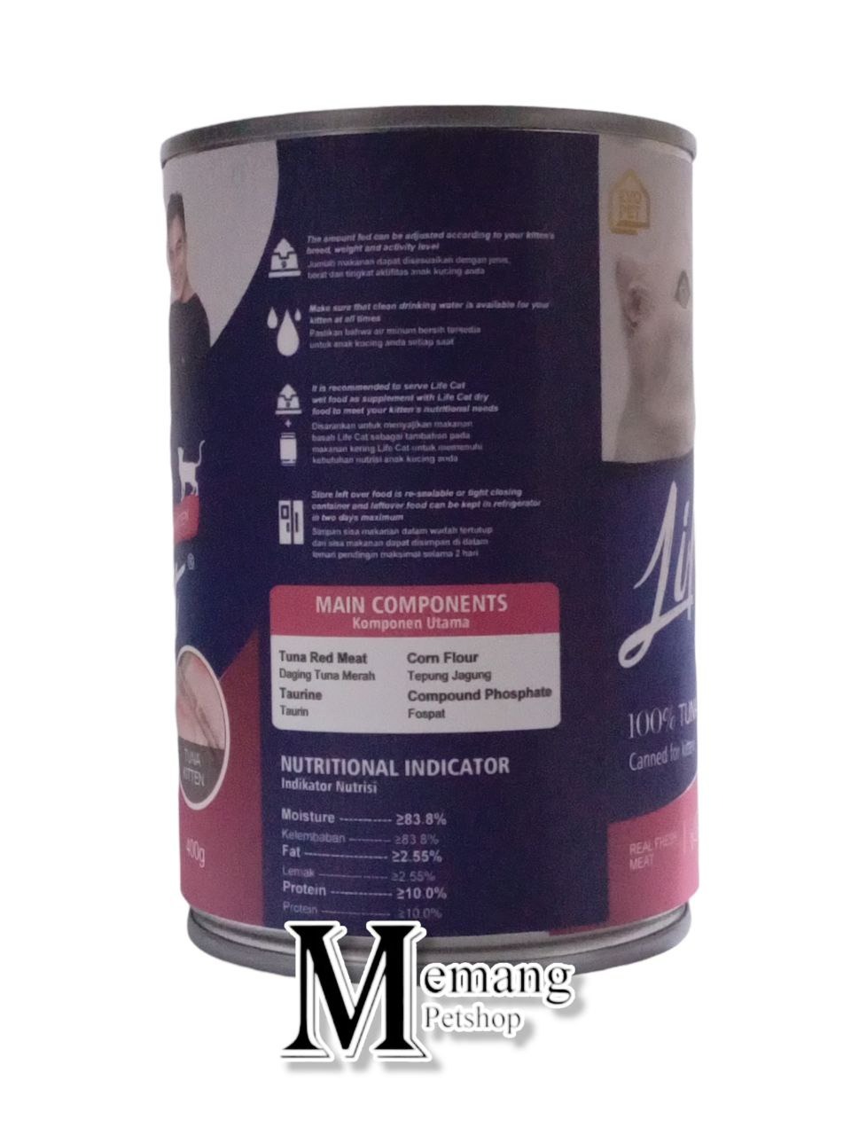 Life Cat Kaleng 400gram Kitten Tuna - Makanan Kucing