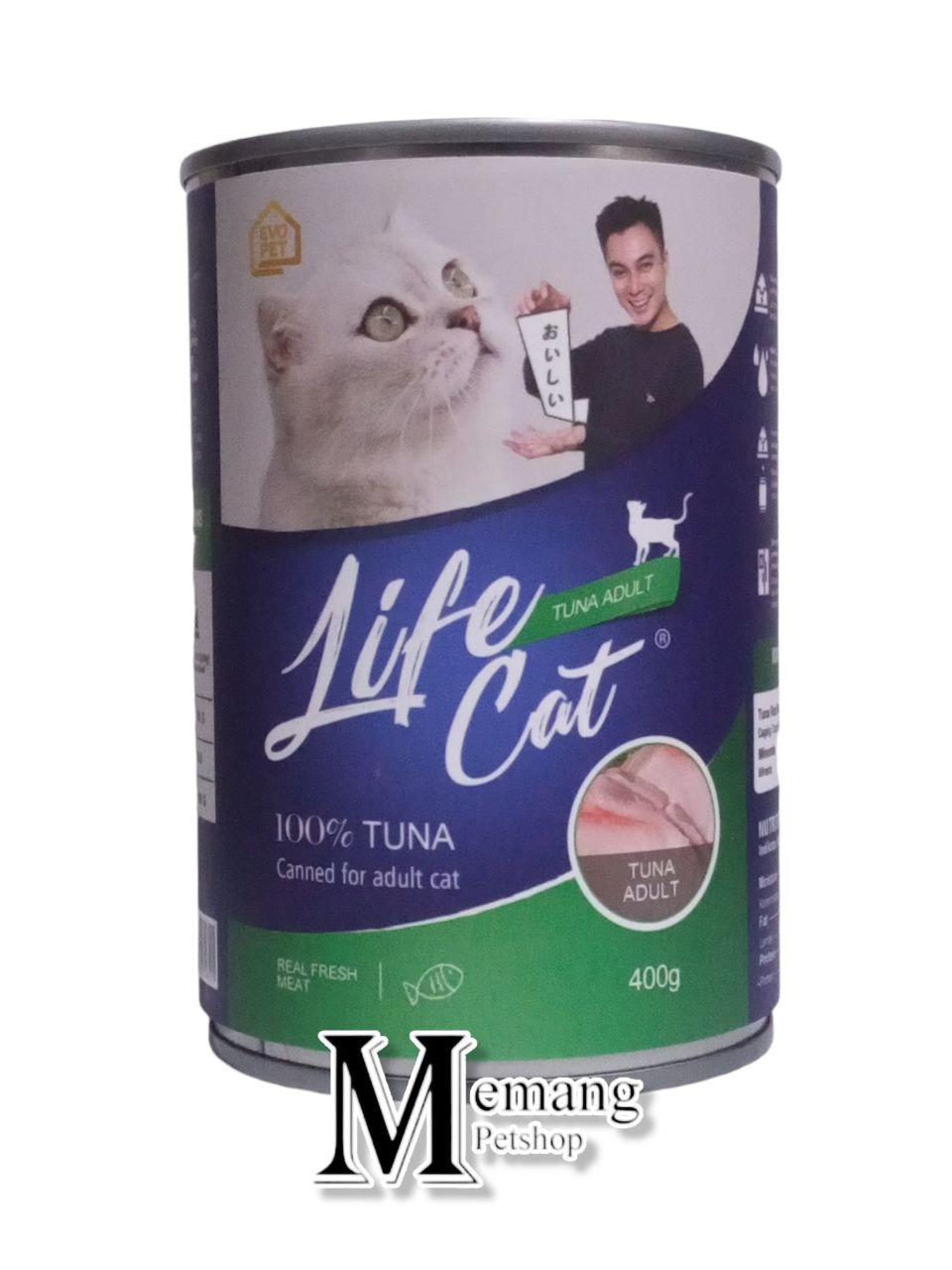 Life Cat Kaleng 400gram Adult Tuna - Makanan Kucing