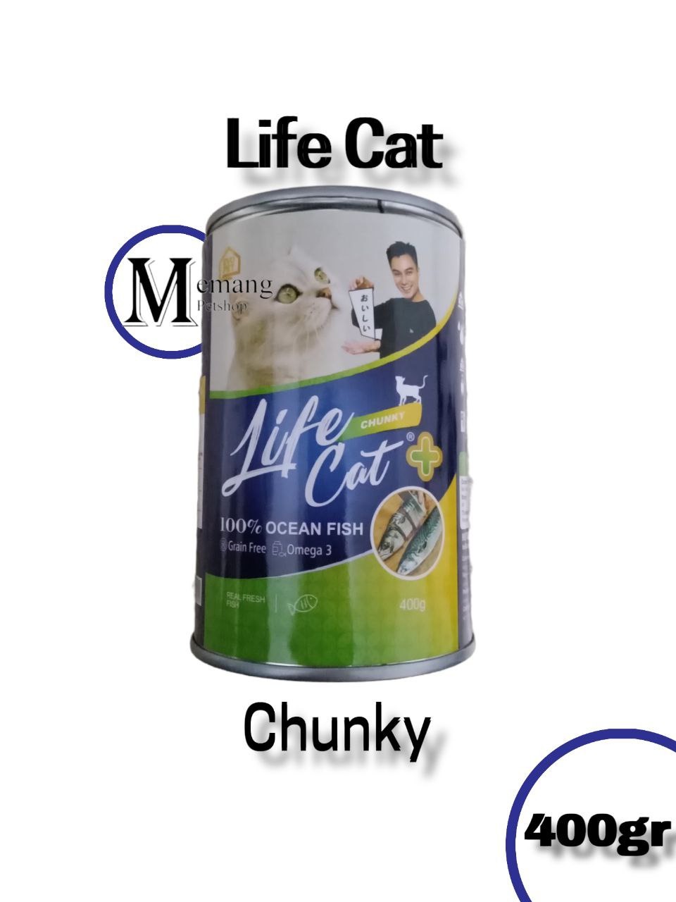 Life Cat Kaleng Plus 400gram Chunky - Makanan Kucing