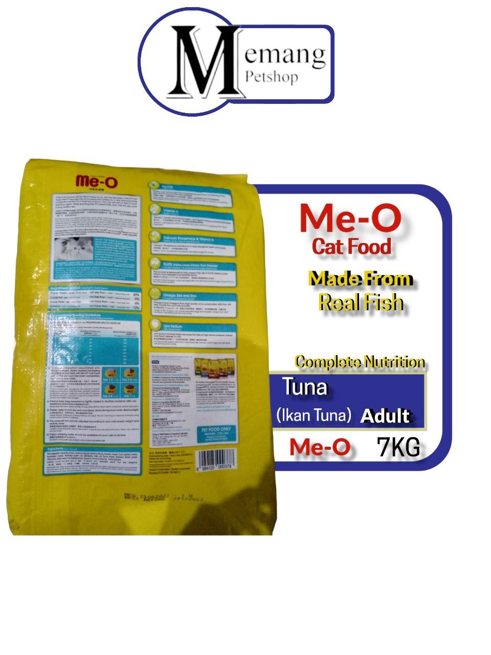 Me-O Adult Tuna 7Kg Freshpack - Makanan Kucing Dewasa Meo