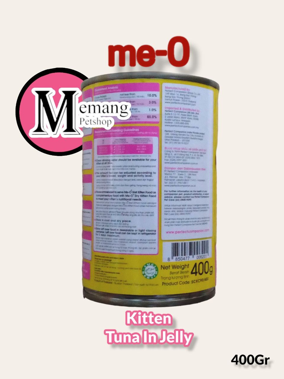 Me-O Kaleng Kitten Tuna 400gram - Makanan Kucing Basah