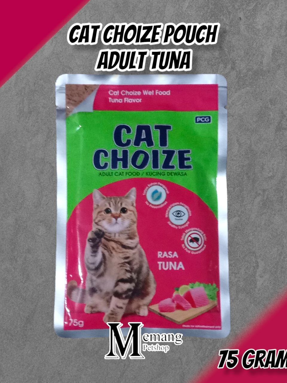 Cat Choize Adult Tuna 75gr Pouch Makanan Kucing Basah Cat Wet Food