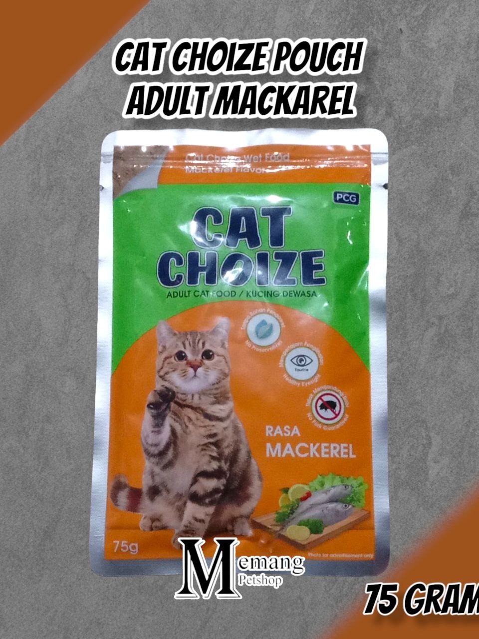 Cat Choize Adult Mackarel 75gr Pouch Makanan Kucing Basah Cat Wet Food