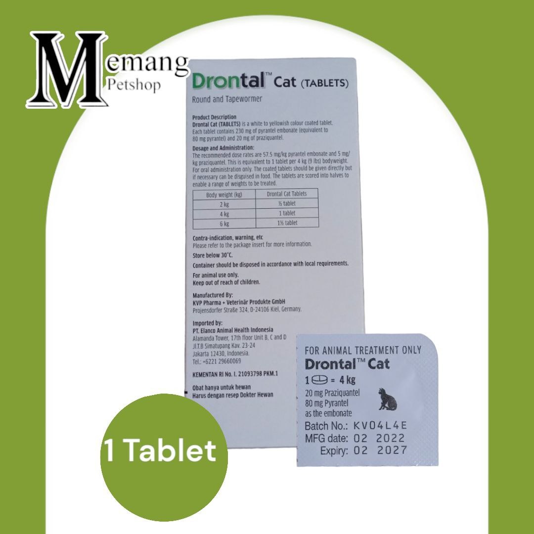 Drontal Cat - Obat Cacing Kucing Tablet