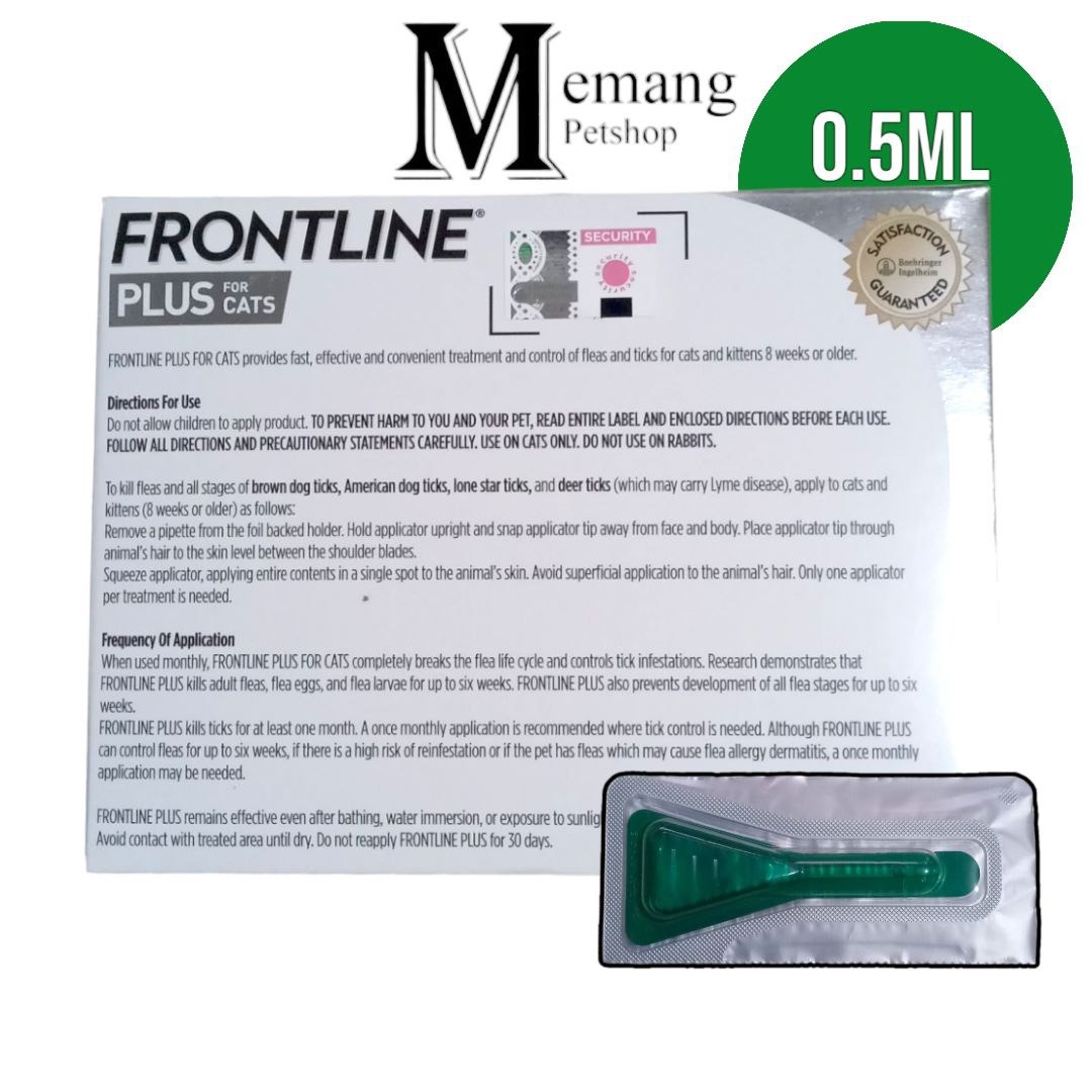 1 Tube Frontline Plus Cat - Obat Kutu Kucing