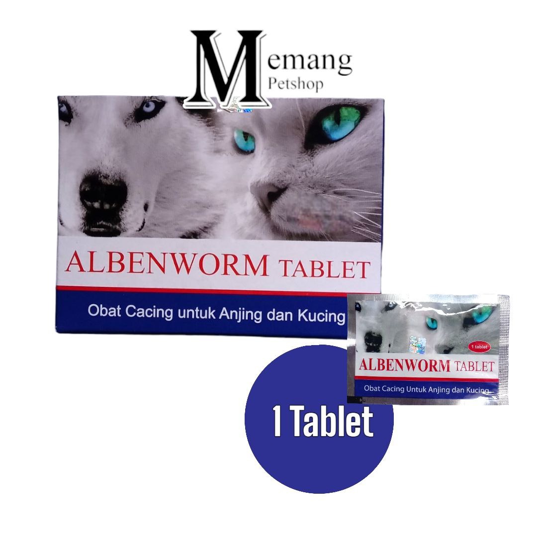 Albenworm Tablets - Obat Cacing Kucing - Anjing