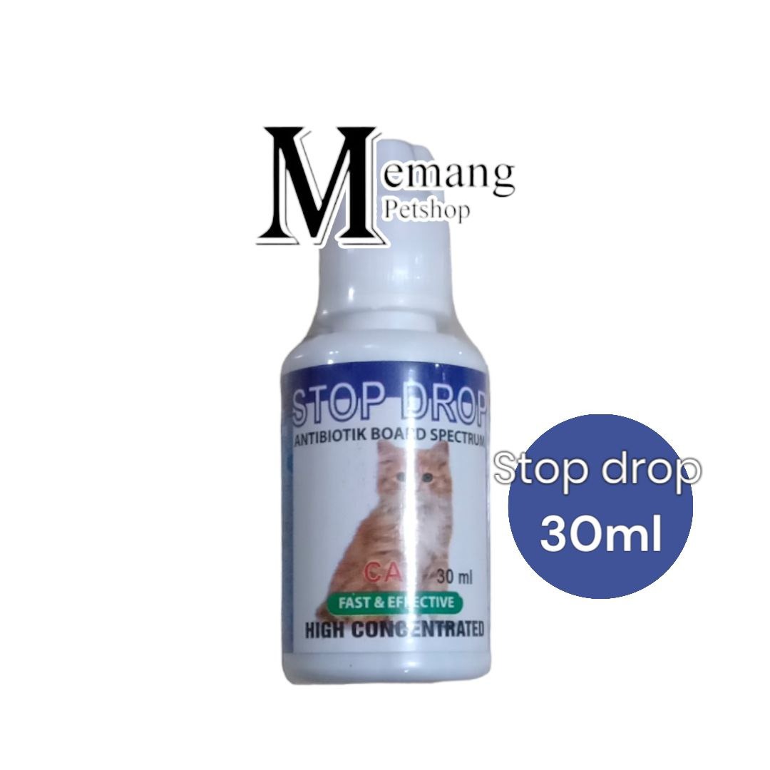 Stop Drop Cat 30Ml - Obat Anti Biotik Kucing
