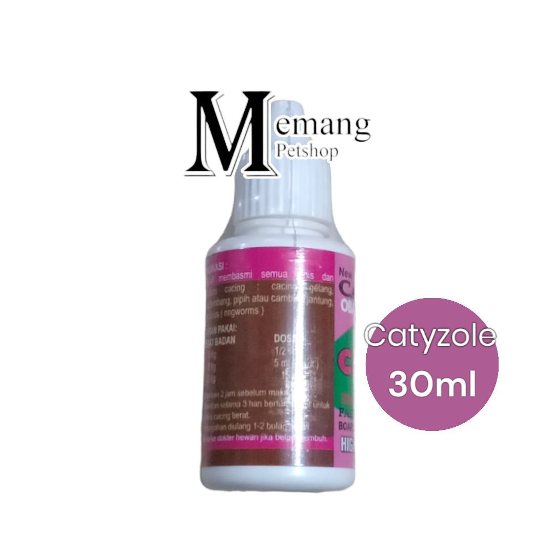 Catyzole - Obat Cacing Kucing - Cair Tetes