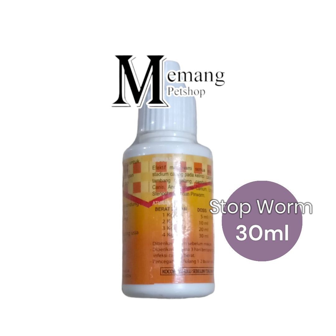 Stop Worm Cat - Obat Cacing Kucing - Cair Tetes