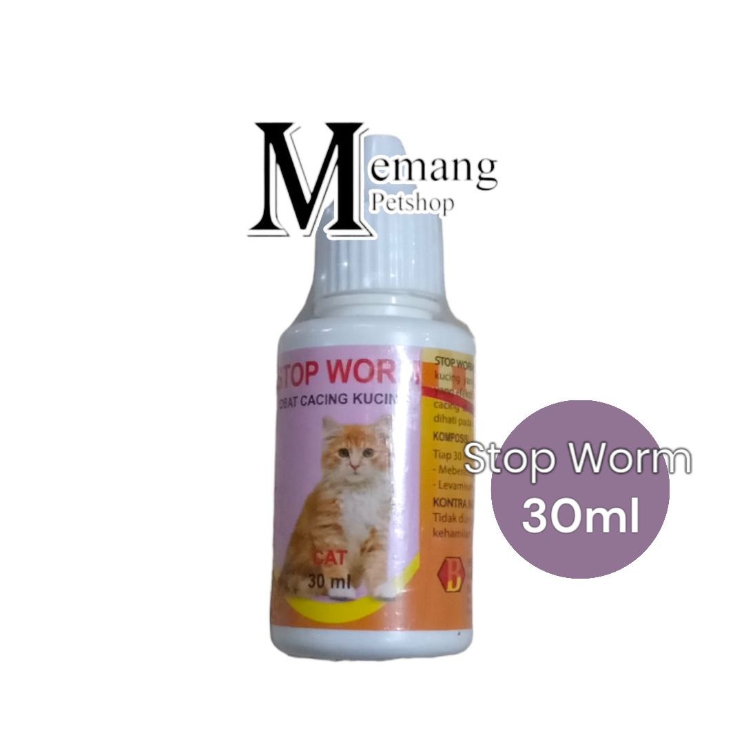 Stop Worm Cat - Obat Cacing Kucing - Cair Tetes