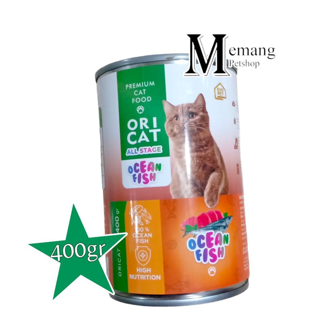 Ori Cat Kaleng 400gr Ocean Fish - Makanan Kucing OriCat