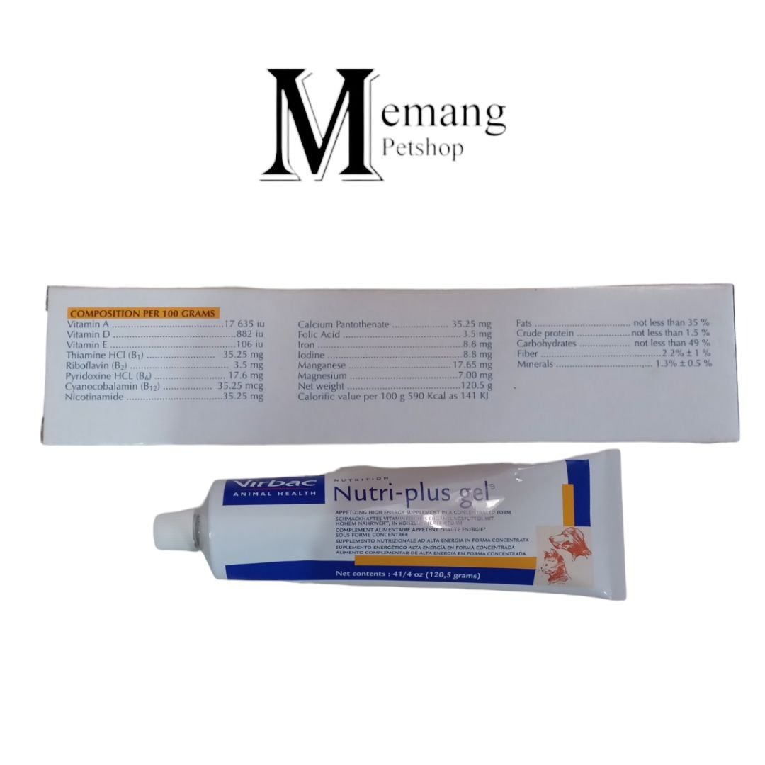 Vitamin Kucing Anjing Nutri Plus (Nutriplus) Gel Vibrac 120gram