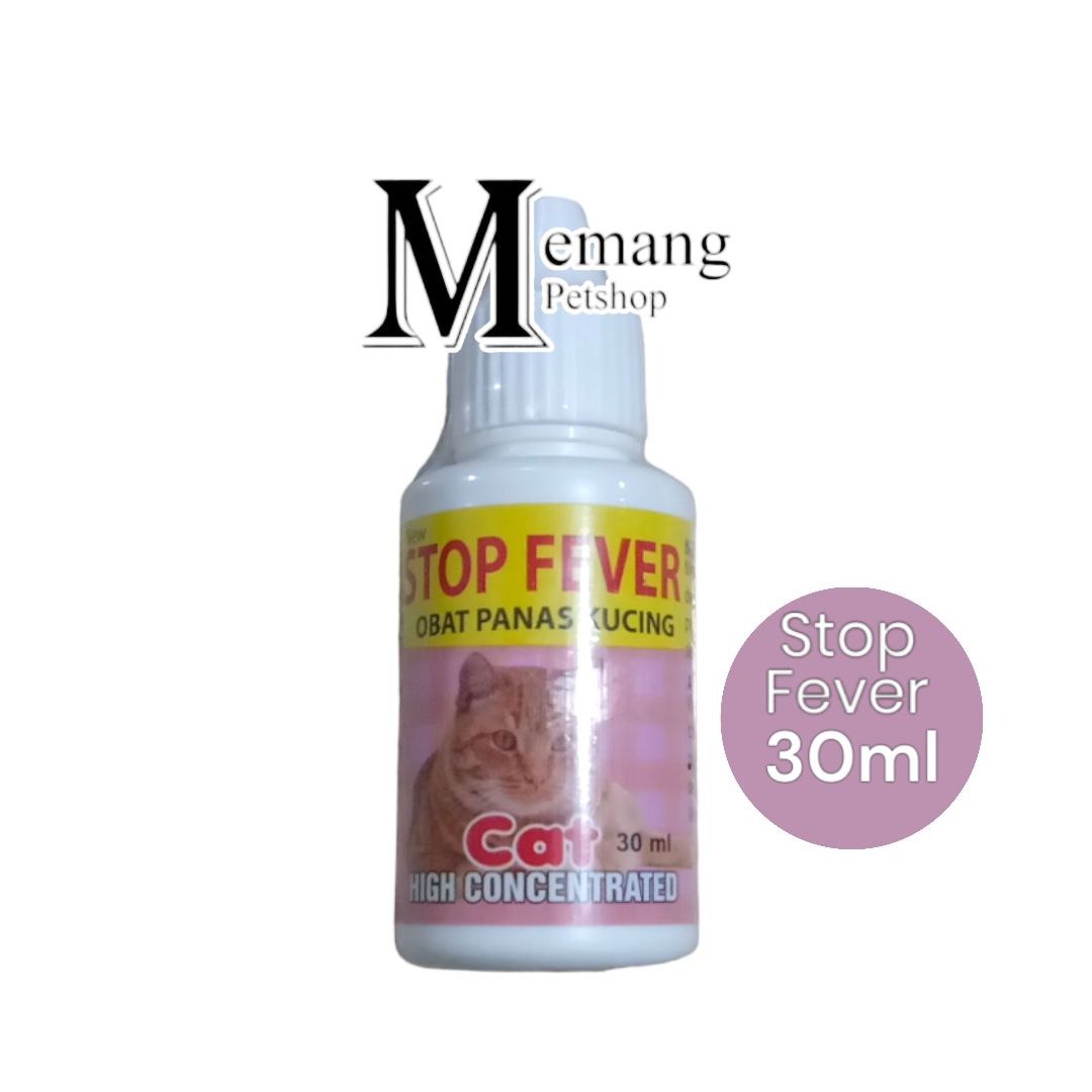 Stop Fever Cat 30Ml - Obat Tetes Cair Penurun Panas Demam Kucing