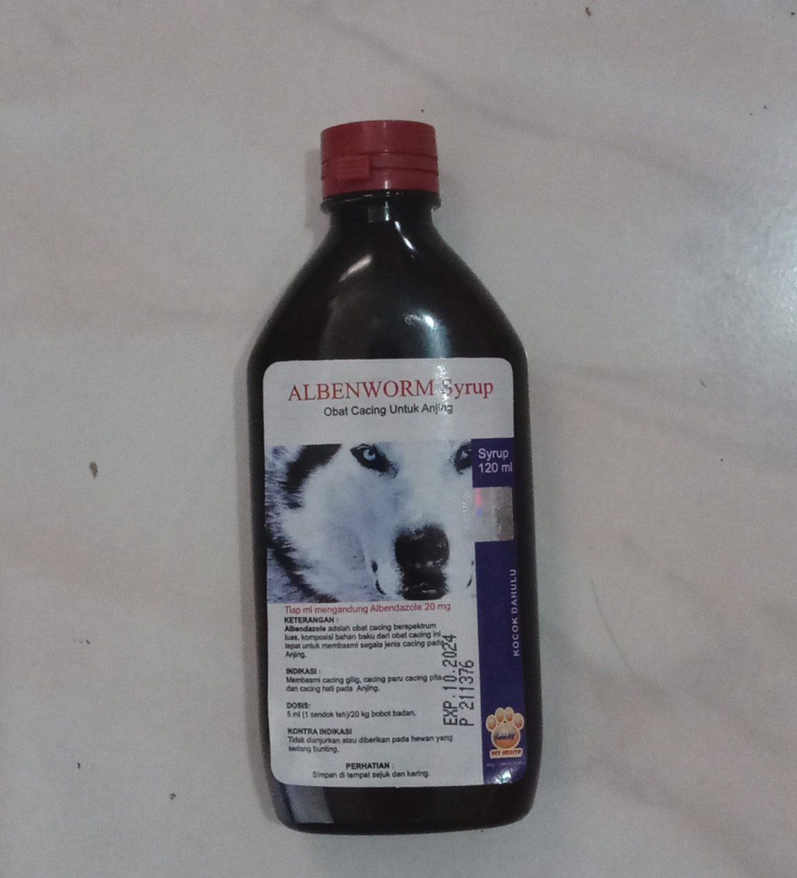 Albenworm Syrup Dog 120 ml Obat Cacing Cair Anjing Raid All