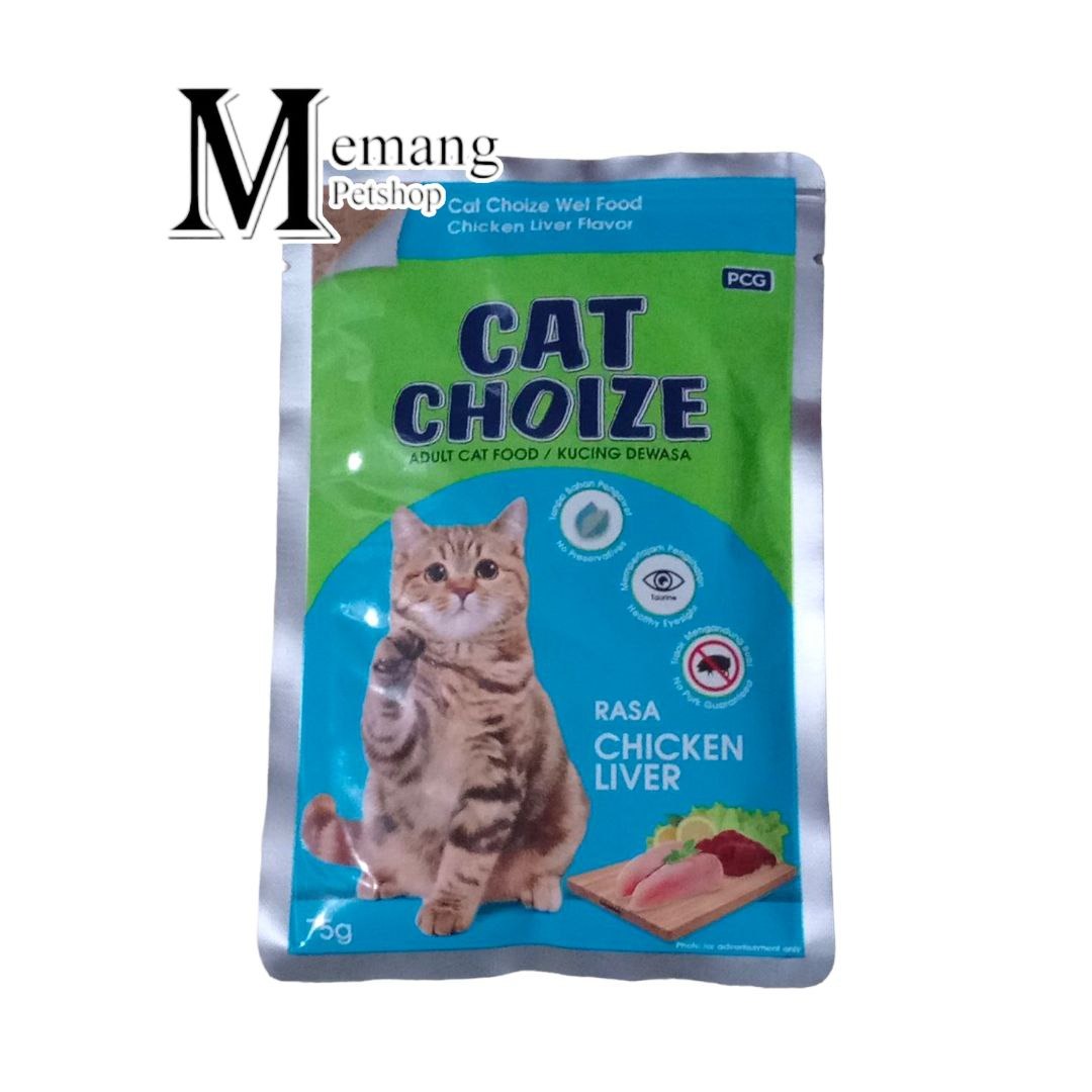 Choize Adult Chicken Liver 75gr Pouch Makanan Kucing Basah Cat Wet Food