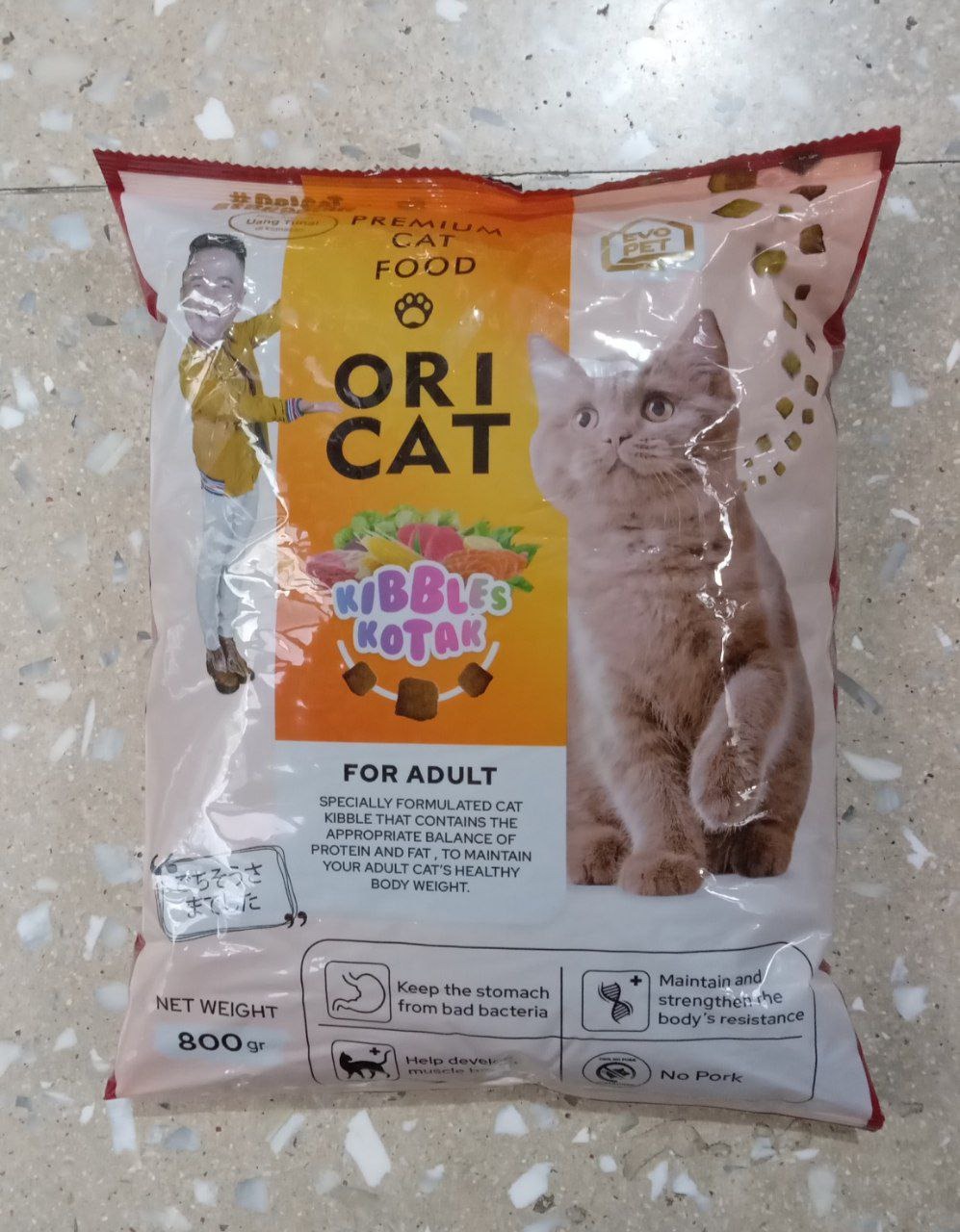 Ori Cat Adult Bentuk Kotak 800gram - Makanan Kucing Dewasa Cat Food Ori