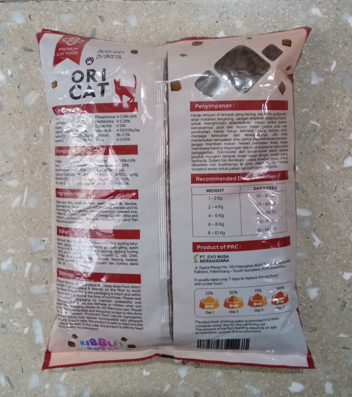 Ori Cat Adult Bentuk Kotak 800gram - Makanan Kucing Dewasa Cat Food Ori