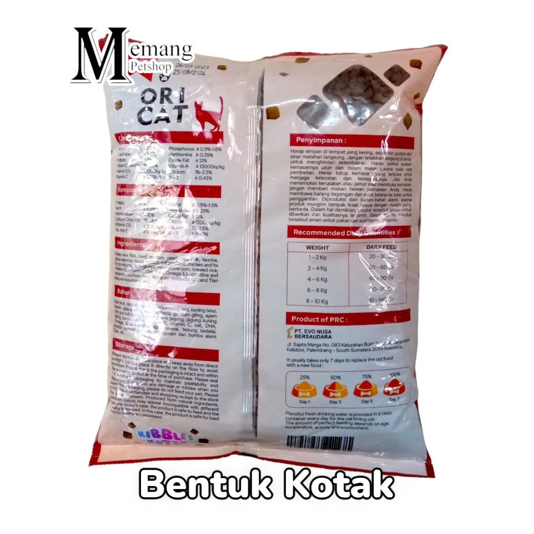 Ori Cat Adult Bentuk Kotak 800gram - Makanan Kucing Dewasa Cat Food Ori