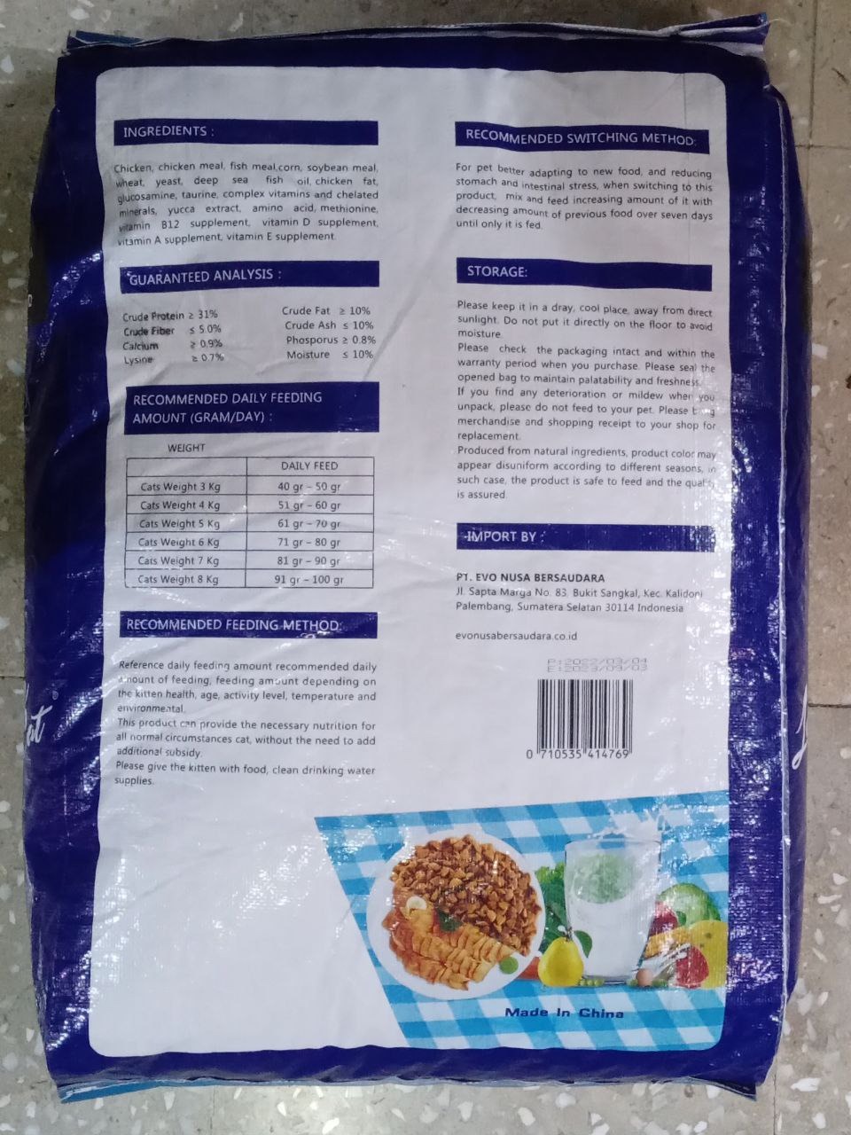 Life Cat 20Kg - Makanan Kucing LifeCat - Food