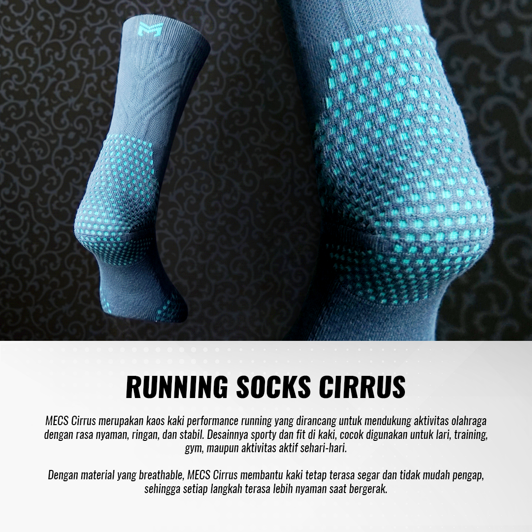 Kaos Kaki Cirrus Grey/Blue