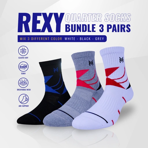 Image of Kaos kaki Badminton Bundle Rexy Ace 