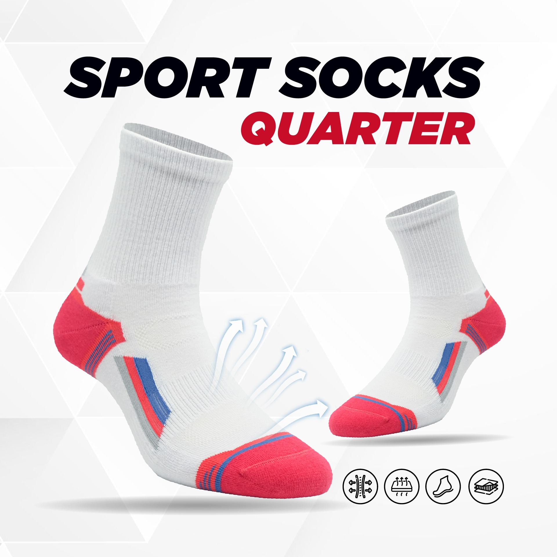 Kaos Kaki Bravo Quarter