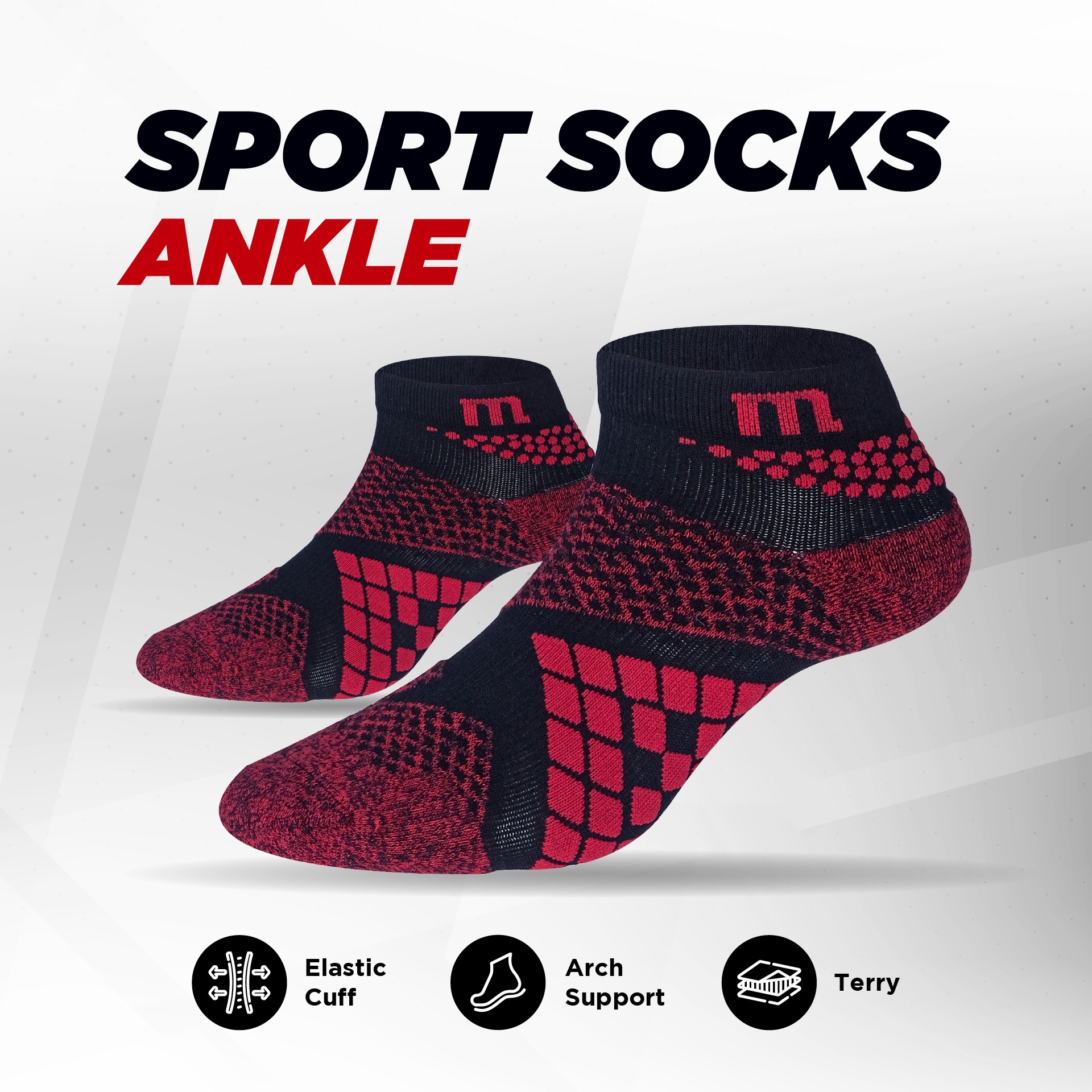Kaos Kaki Running Diamond Series
