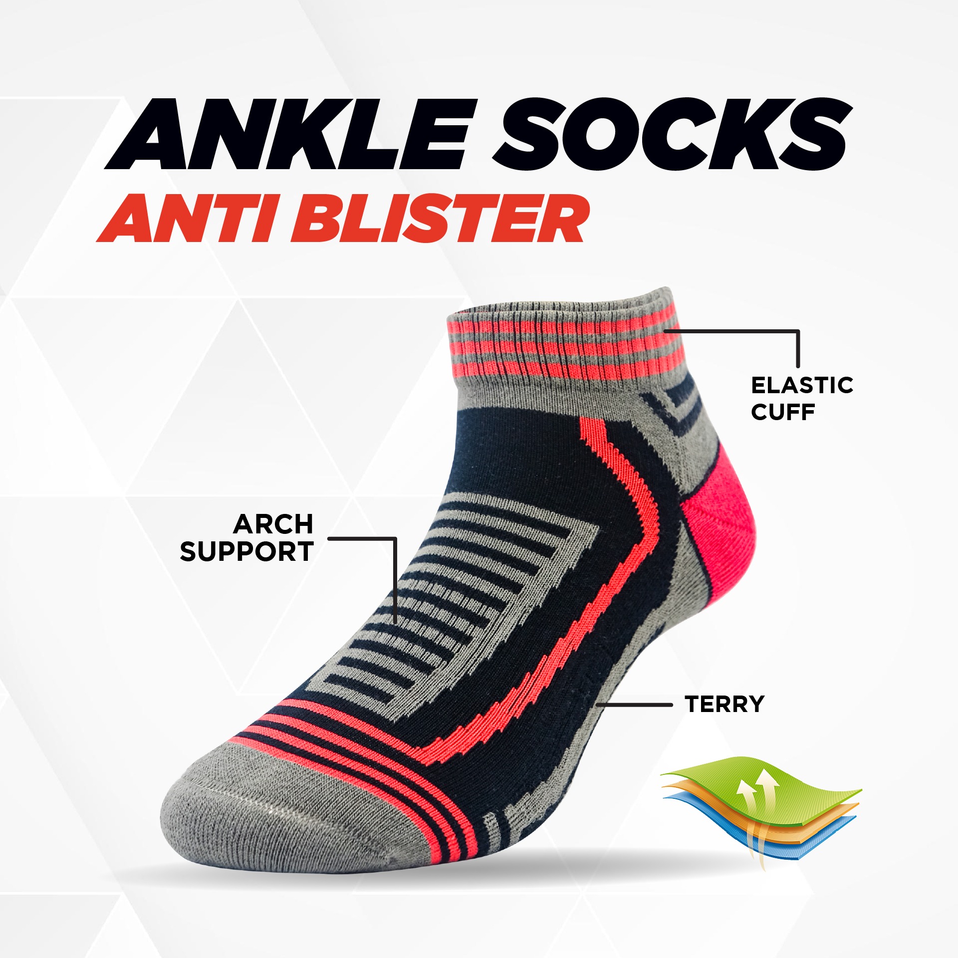 Kaos Kaki Microsat Ankle