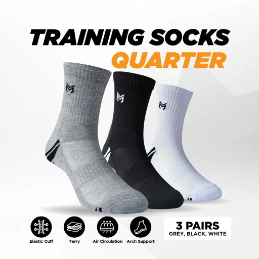 Image of 3 Pasang Kaos kaki Training Quarter