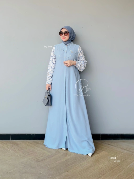 Image of DYN Clothingline Ilana Dress || Gamis Muslim Wanita