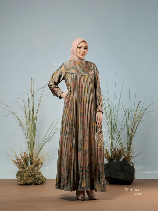 Image of DYN Clothingline Shafira Dress Part 9 || Gamis Muslim Wanita