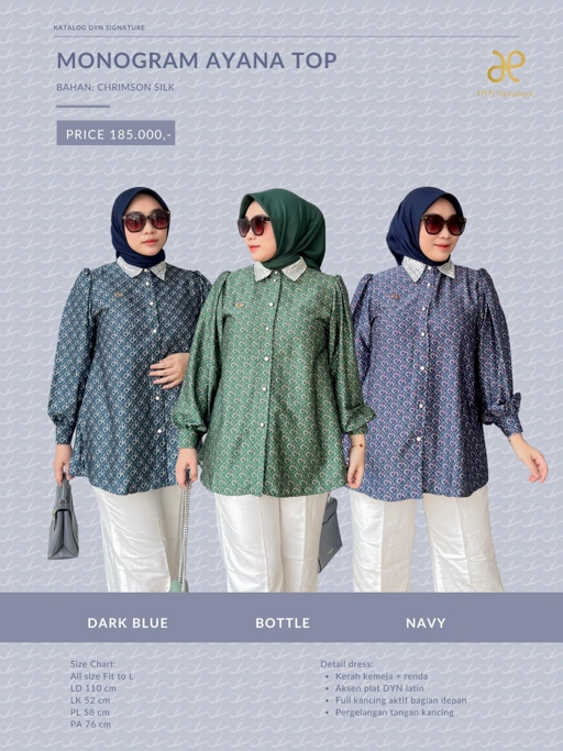 Image of DYN Clothingline - Monogram Ayana Top