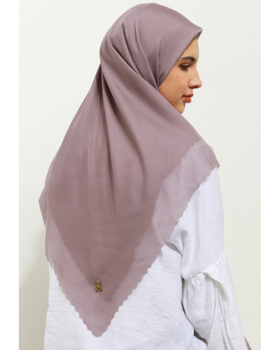 Leena plain scarves purple gray