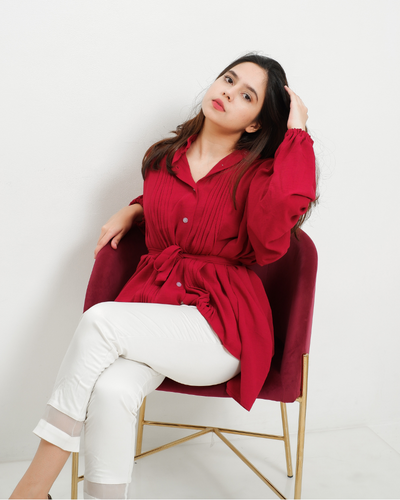Malika top cherry wood