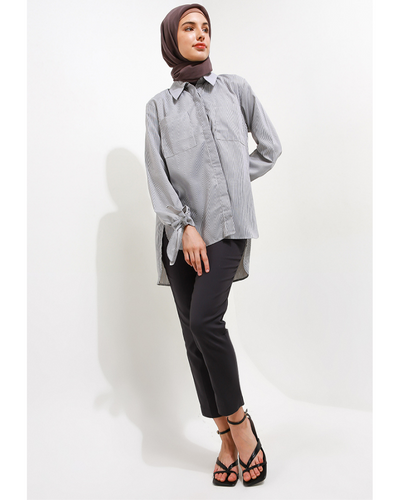 Daily strip top hitam