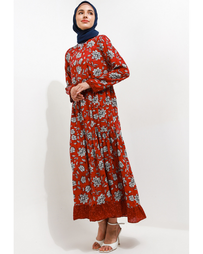 Melly homedress merah