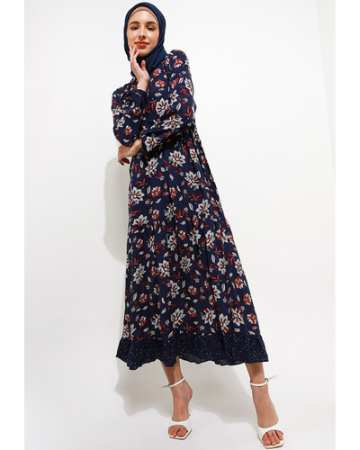 Melly homedress donker