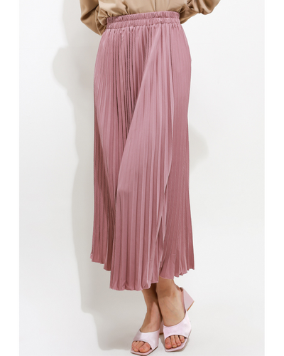 Madame pleats skirt pink coral