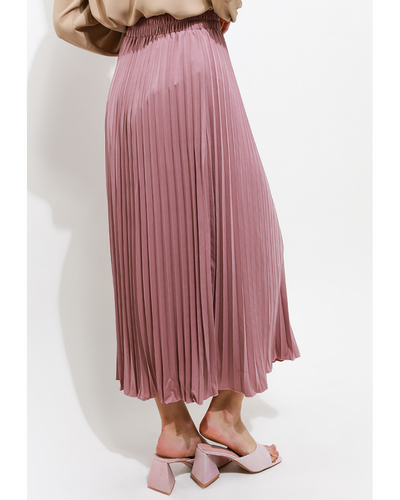 Madame pleats skirt pink coral
