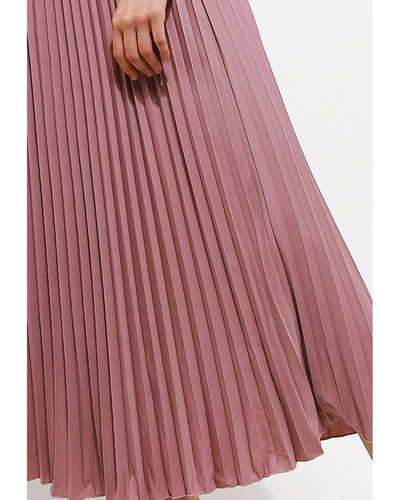Madame pleats skirt pink coral