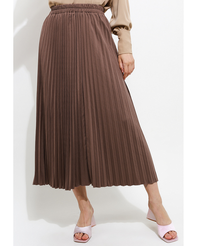 Madame pleats skirt wood