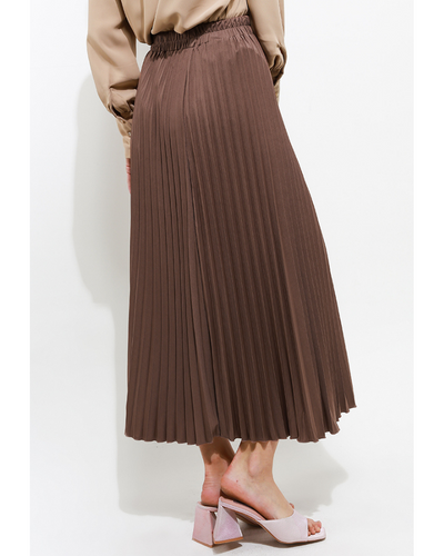Madame pleats skirt wood